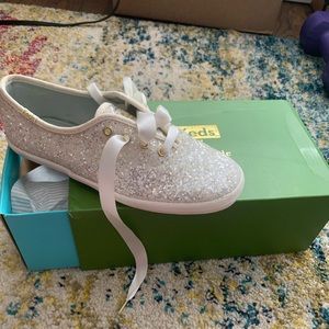 Cream glitter Keds